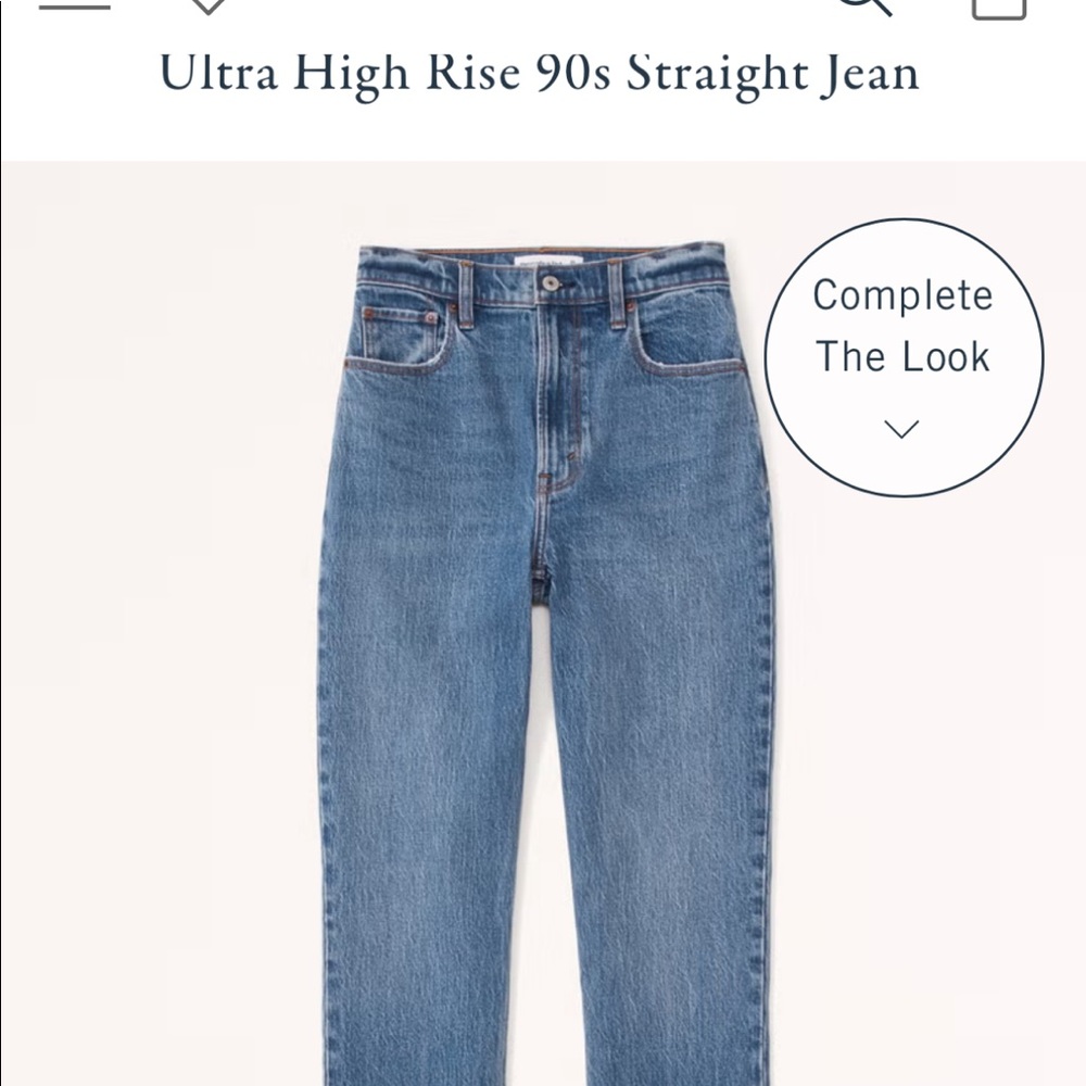 Medium jeans with raw hem. Size 25. Extra short